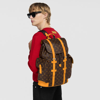 Sac à dos Christopher MM - LV - Marron Beige