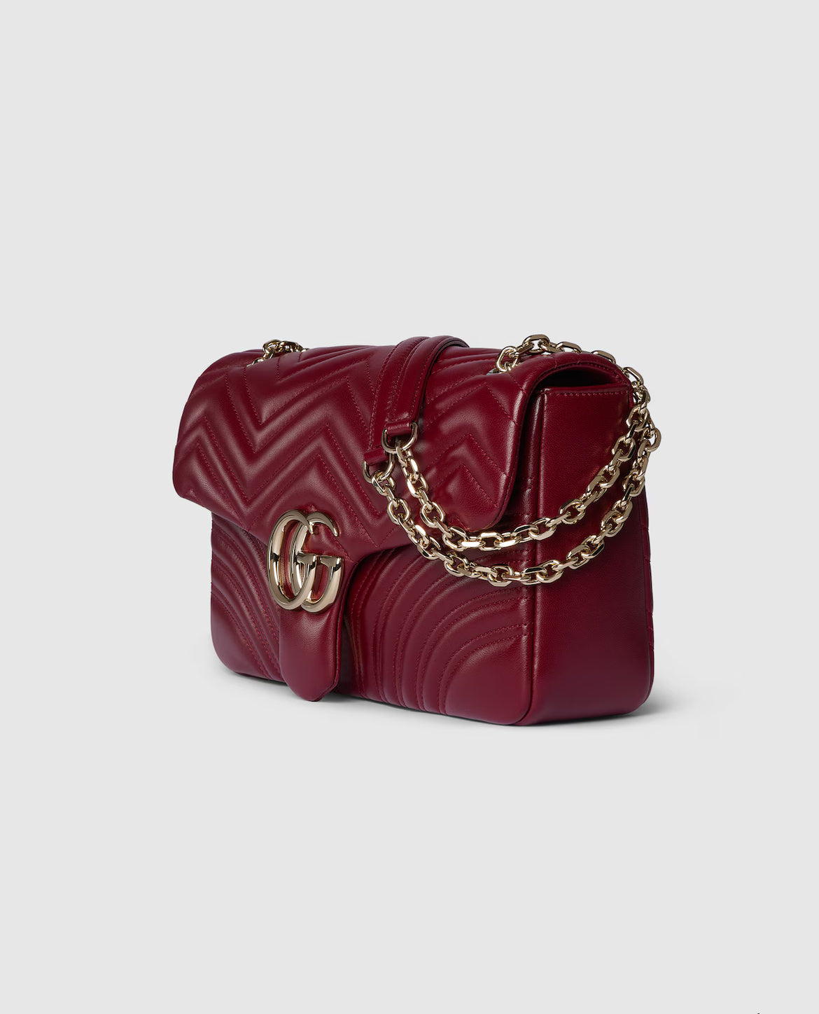 Sac à épaule grand format à motif GG Marmont - Rouge