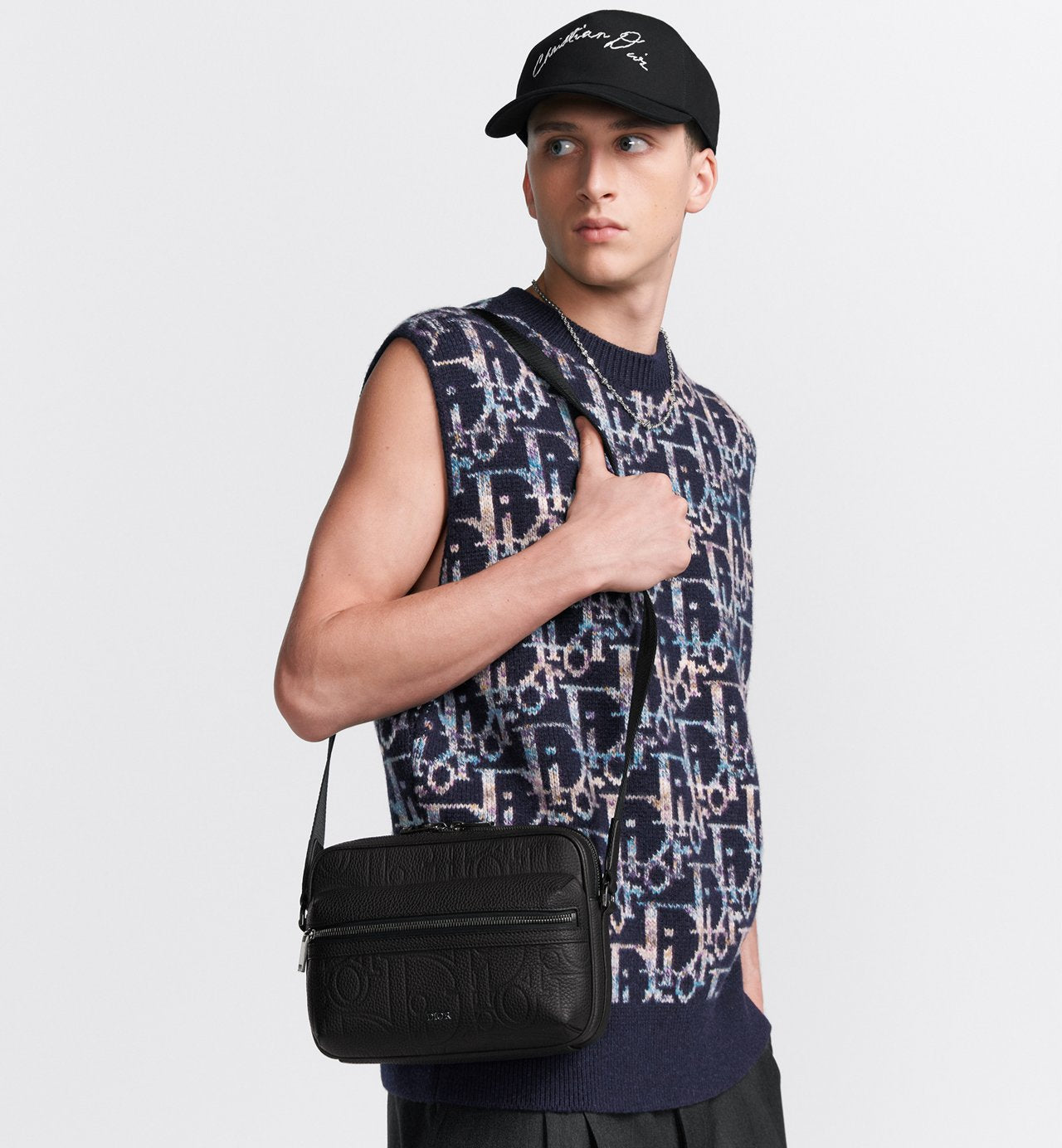Sac Messenger zippé Rider 2.0 Dior -Noir