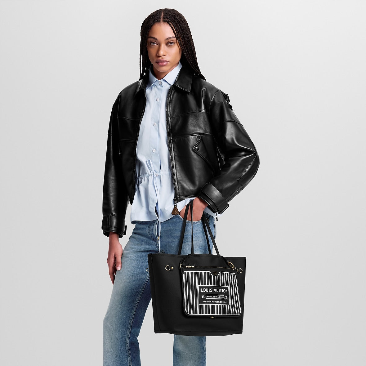 Sac Neverfull Inside Out MM - LV - Noir