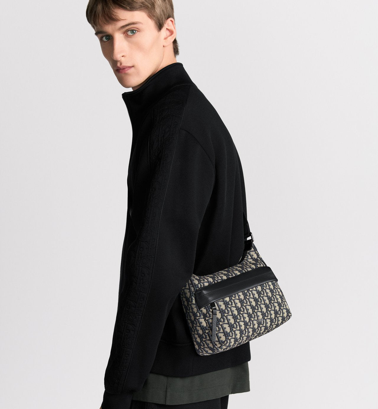 Sac Hobo Rider Soft Small Dior - Beige Noir