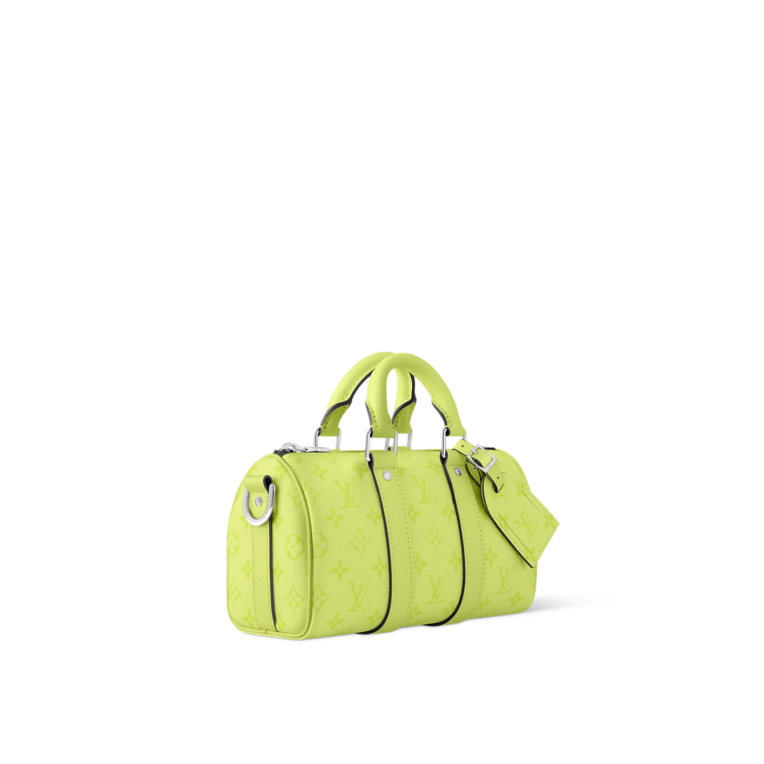 Sac Keepall Bandoulière 25 - LV - Vert fluo