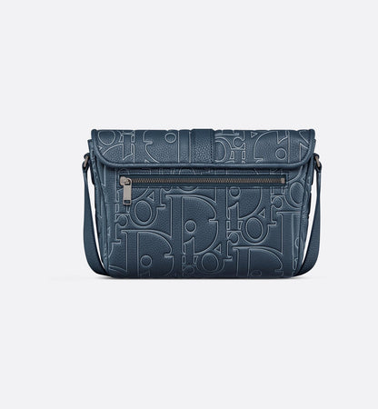 Sac Messenger à rabat Dior Daily Medium - Bleu