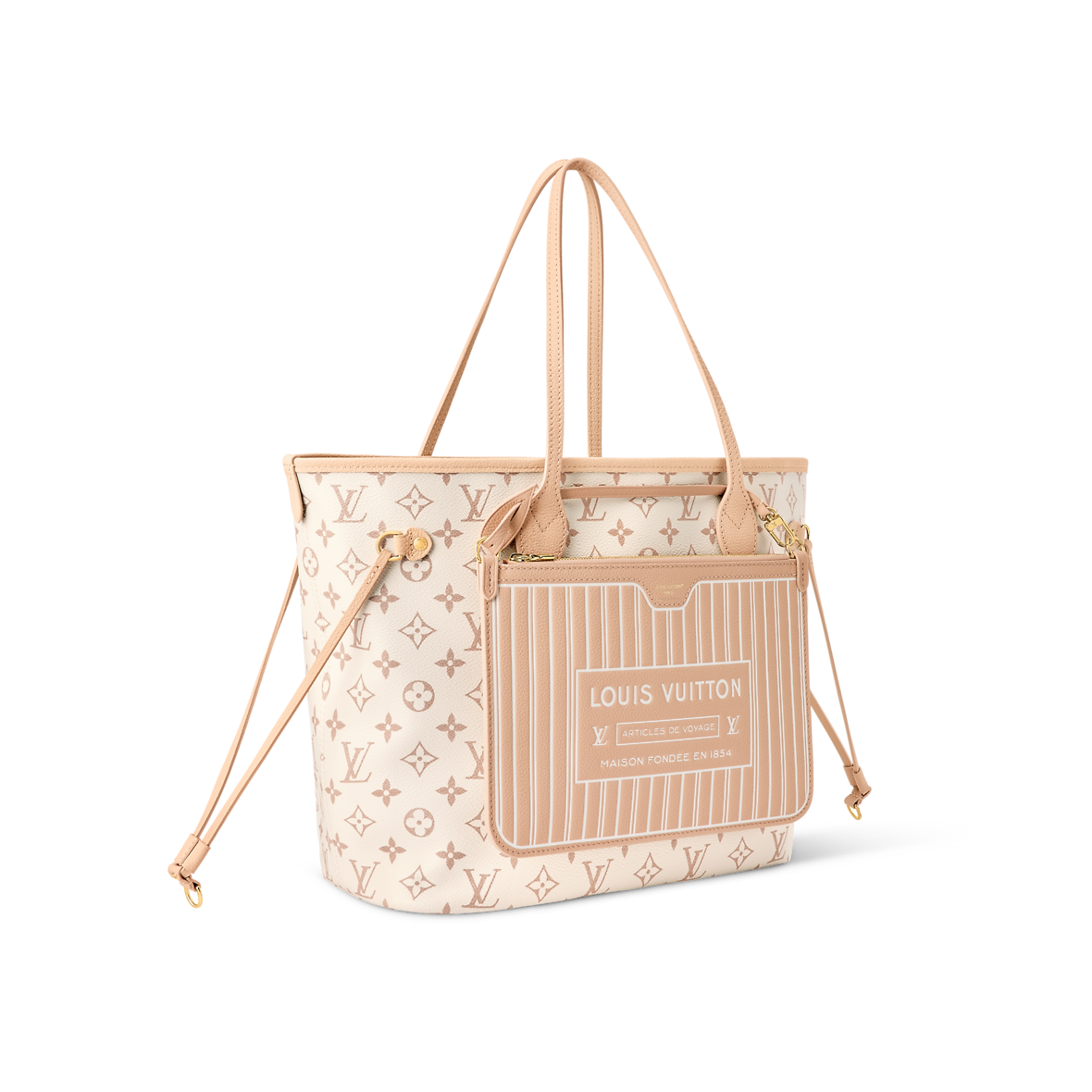 Sac Neverfull Inside Out MM - LV - Blanc