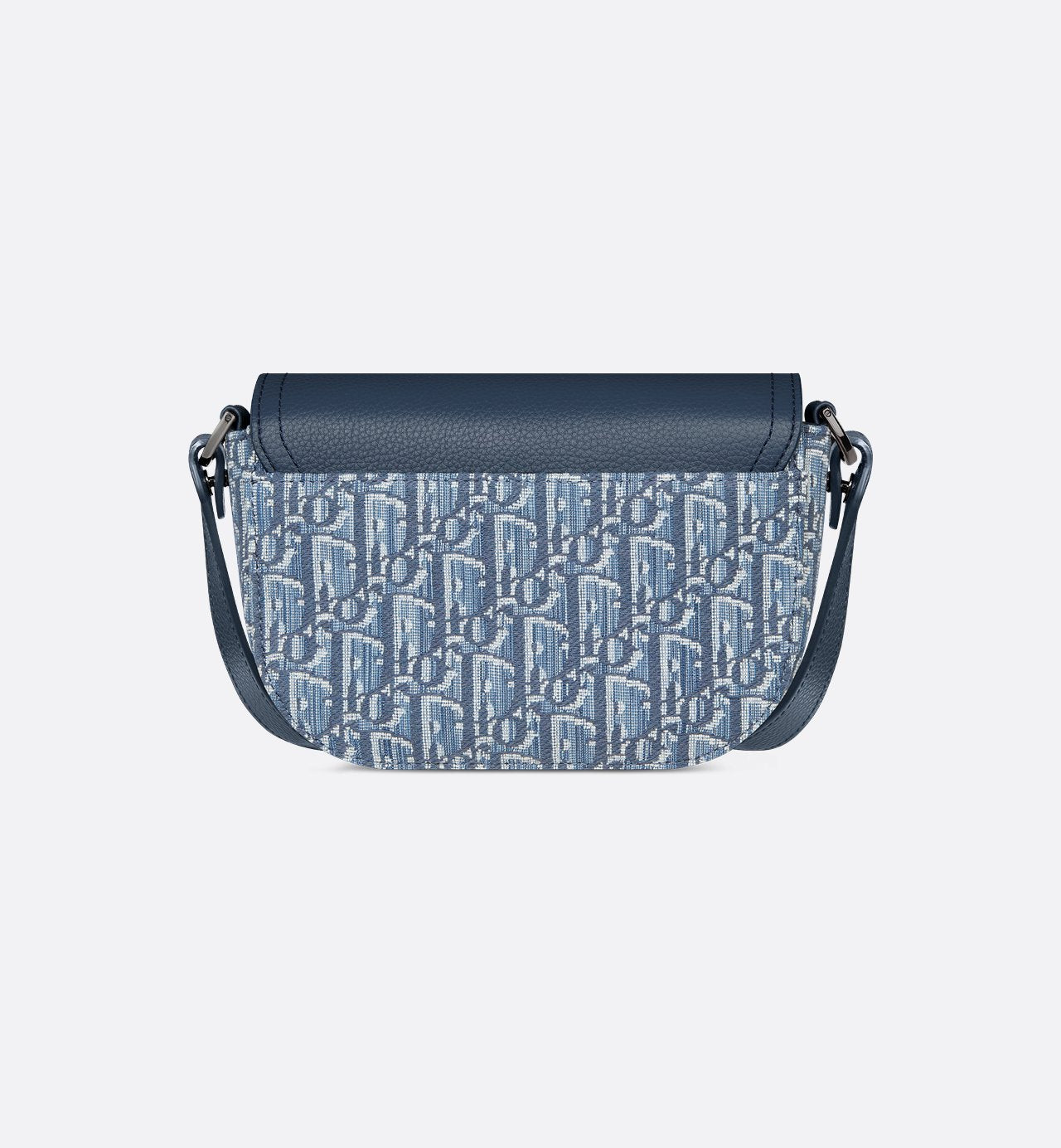 Mini sac Messenger Dior à rabat SaddleToile - Bleu jeans
