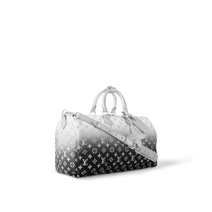 Sac Keepall Bandoulière 45 - LV - Blanc Noir