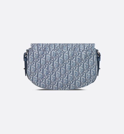 Sac Messenger Saddle Dior - Bleu ciel