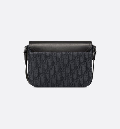 Sac Messenger à rabat Saddle Small Dior - Noir