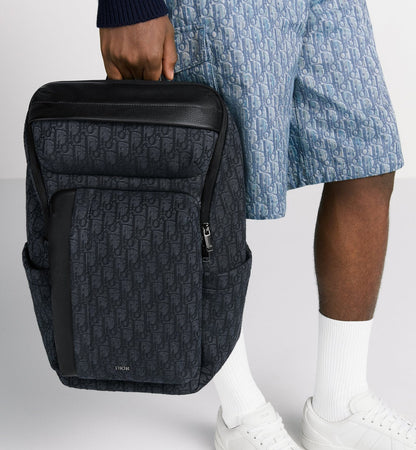 Sac à dos zippé Rider Soft - Dior - Noir