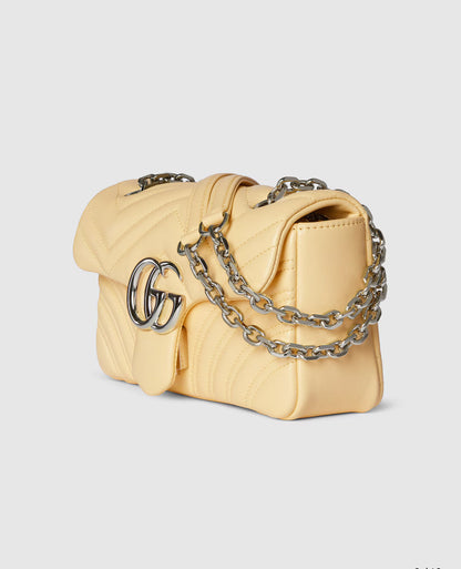 Sac à épaule GG Marmont petit format - Beige