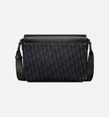 Sac Messenger à rabat Saddle - Dior - Noir