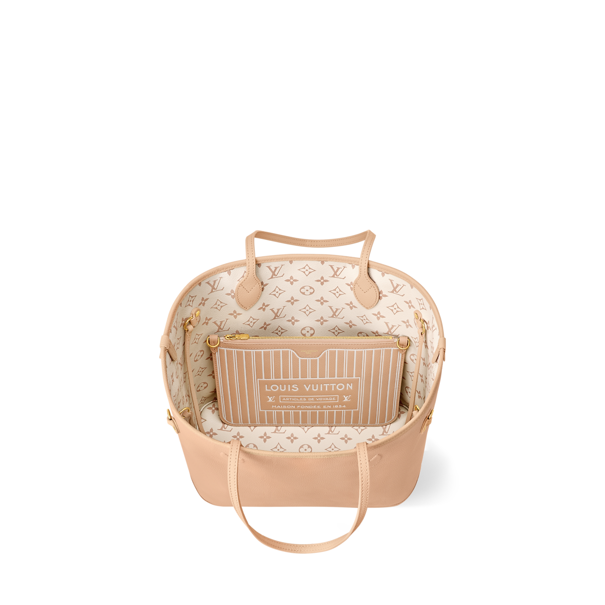 Sac Neverfull Inside Out MM - LV - Blanc