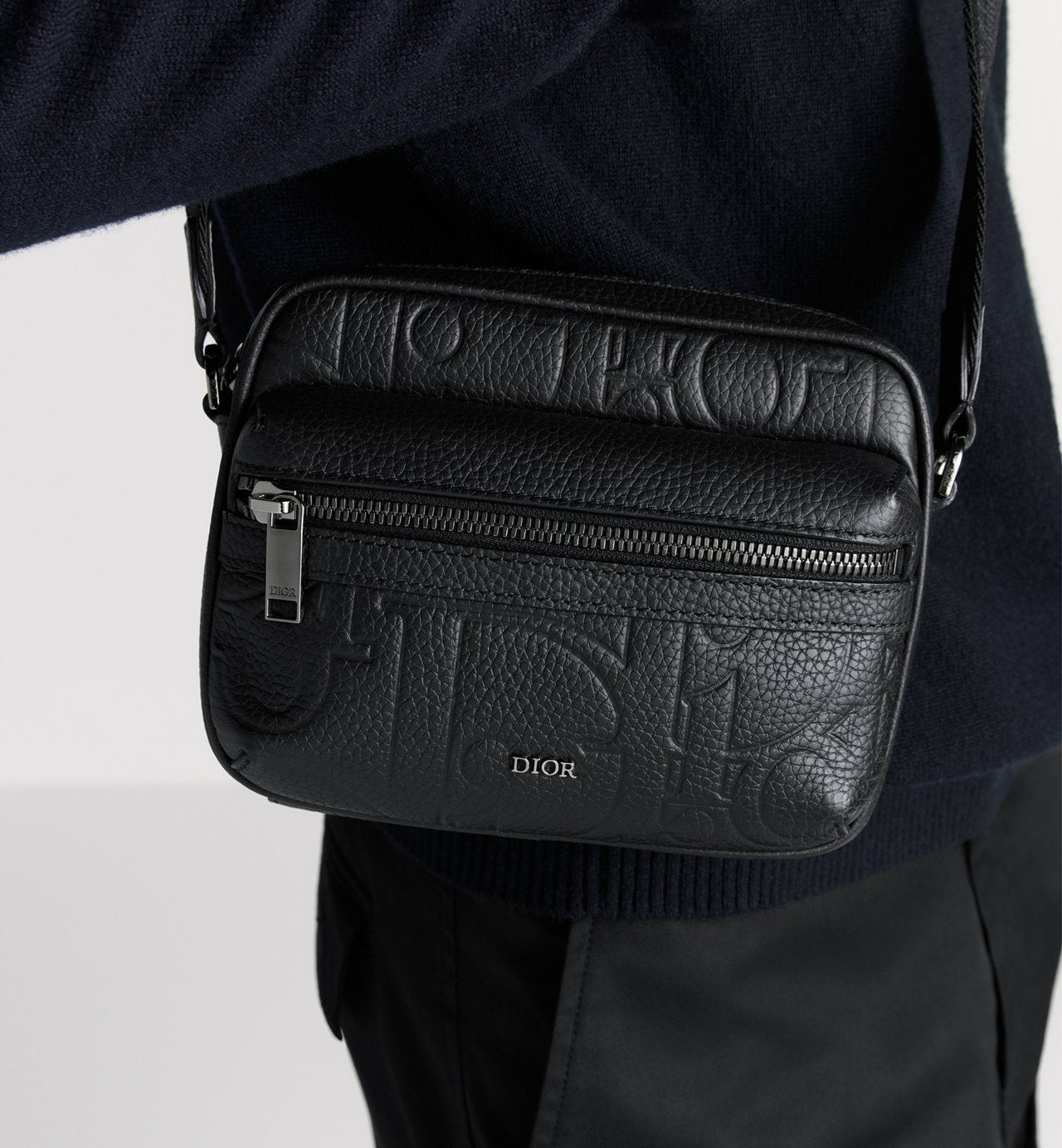 Mini sac Messenger Dior zippé Rider 2.0 - Noir