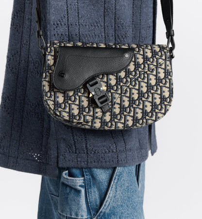 Sac Messenger Saddle Dior - Noir Beige