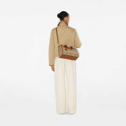 Sac bowling Check - BURBERRY - BEIGE