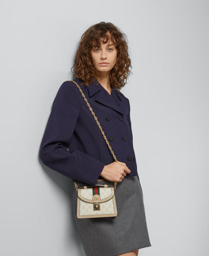 Sac à main GG Ophidia mini format - Blanc