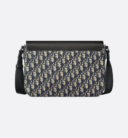 Sac Messenger à rabat Saddle - Dior - Motif blanc