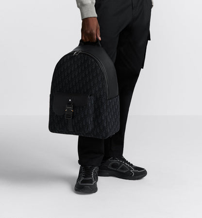 Sac à dos zippé Saddle - Dior - Noir
