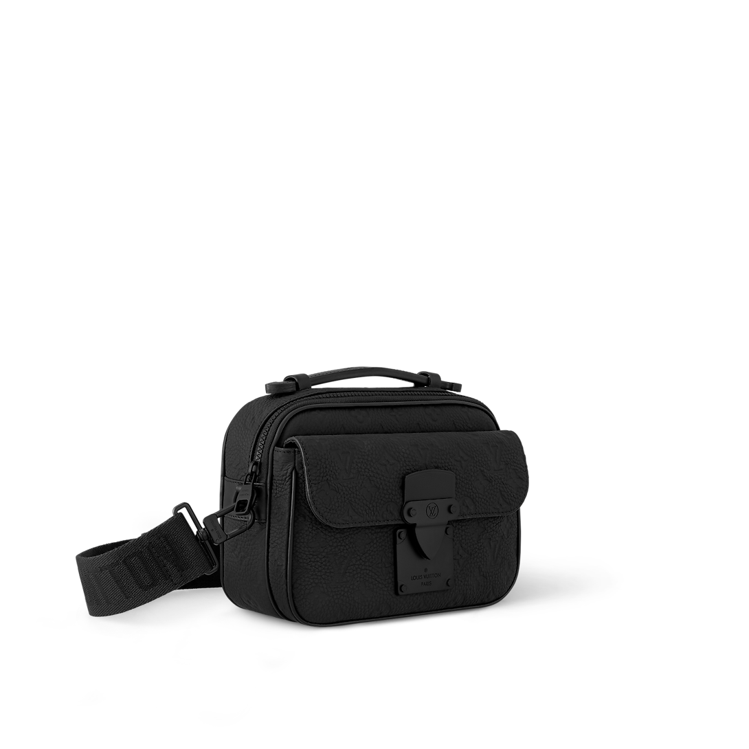 Sac messenger S Lock - LV - Noir