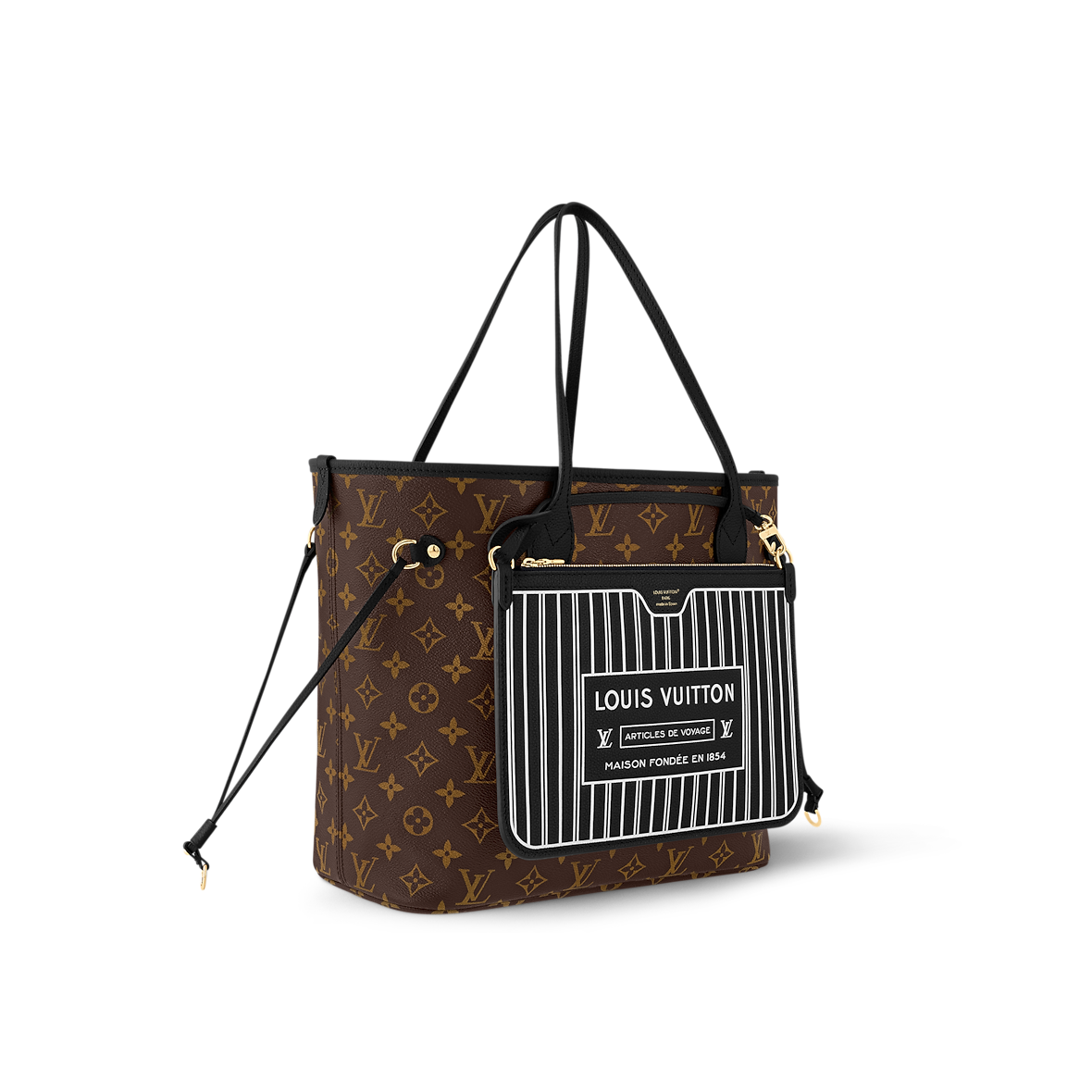 Sac Neverfull Inside Out MM - LV - Noir