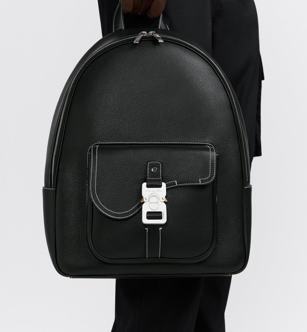 Sac à dos zippé Saddle - Dior - Black