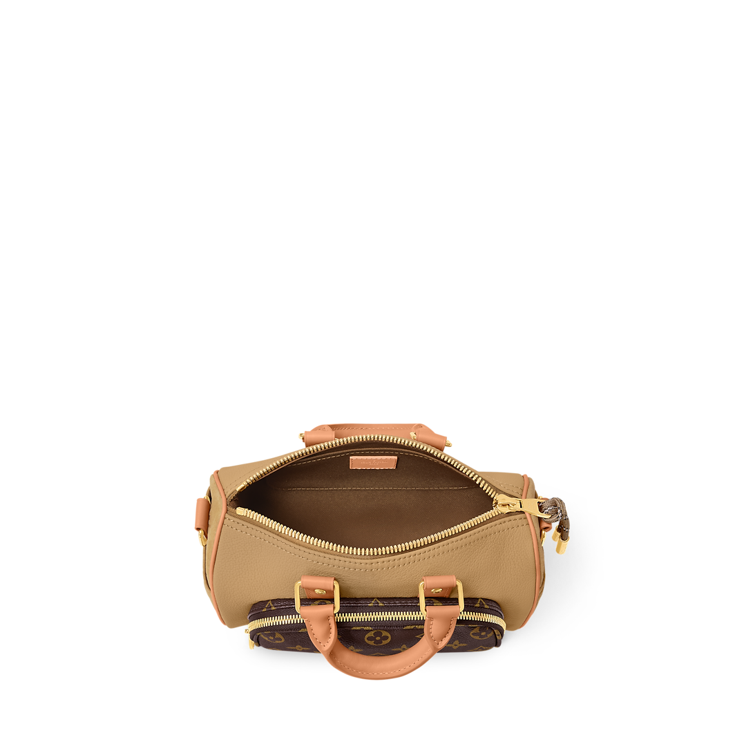 Sac Keepall Bandoulière 25 - LV - Beige