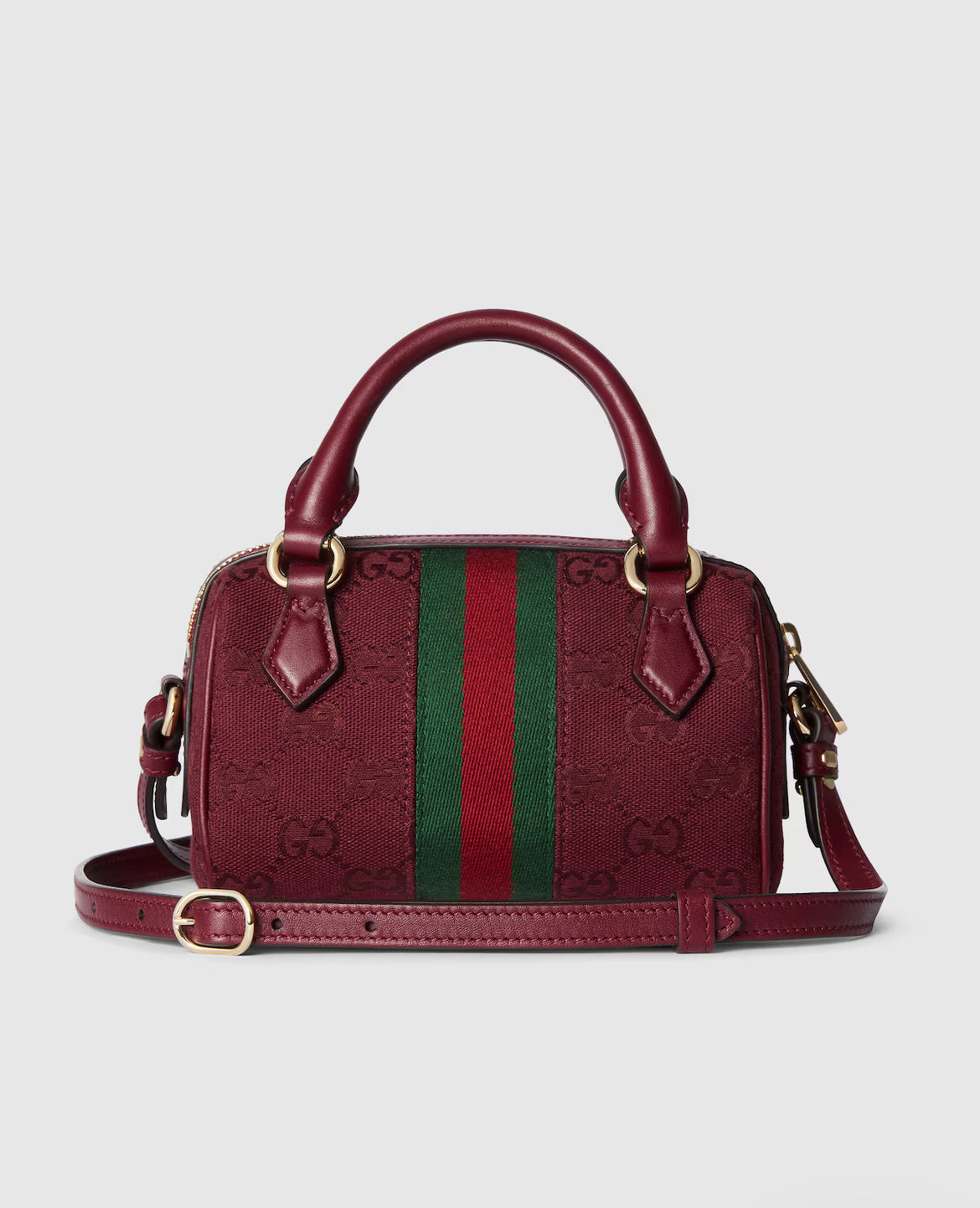Sac Boston GG Ophidia mini format - Rouge
