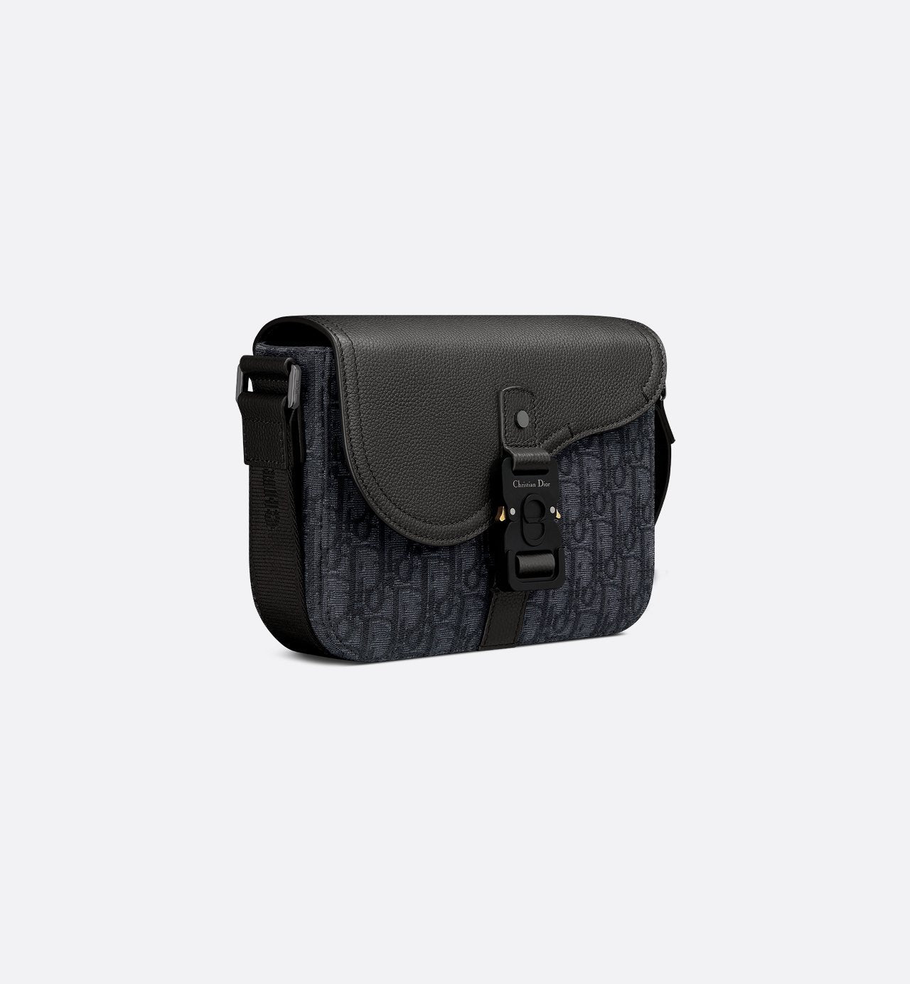 Sac Messenger à rabat Saddle Small Dior - Noir