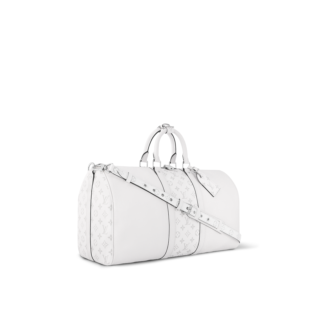 Sac Keepall Bandoulière 50 - LV - Blanc