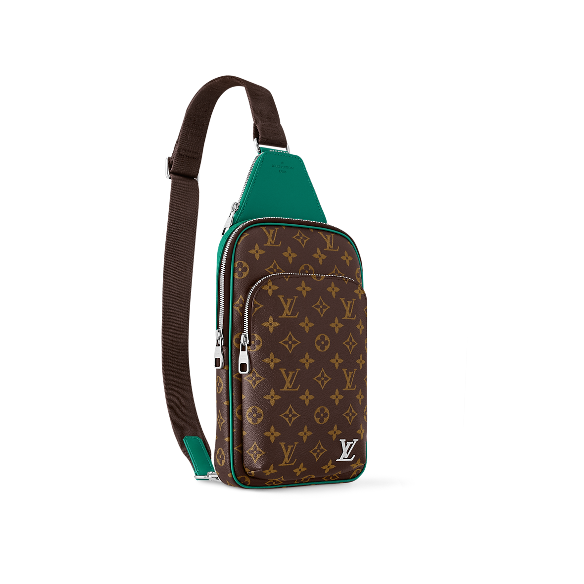 Sac Avenue Slingbag - LV - Marron vert