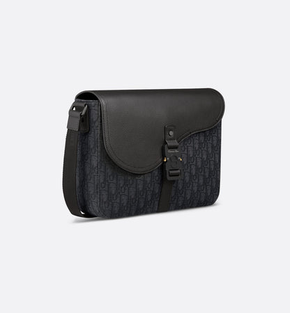 Sac Messenger à rabat Saddle - Dior - Noir