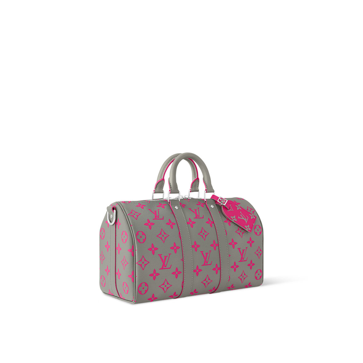 Sac Keepall Bandoulière 35 - LV - Gris Rose