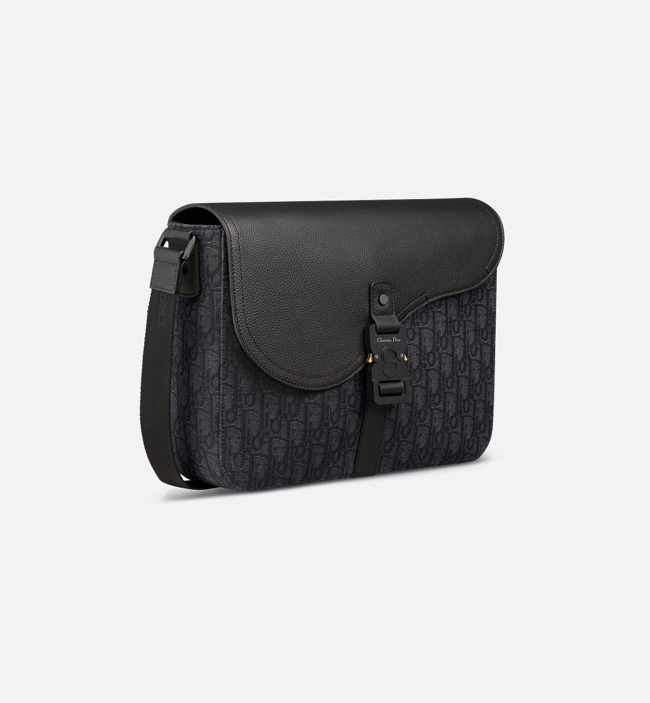 Sac Messenger à rabat Saddle Medium Dior - Noir