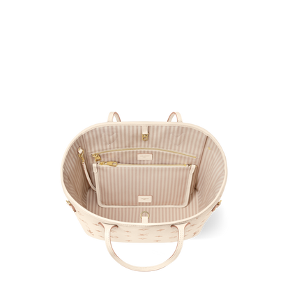 Sac Neverfull MM - LV - Beige/Rose