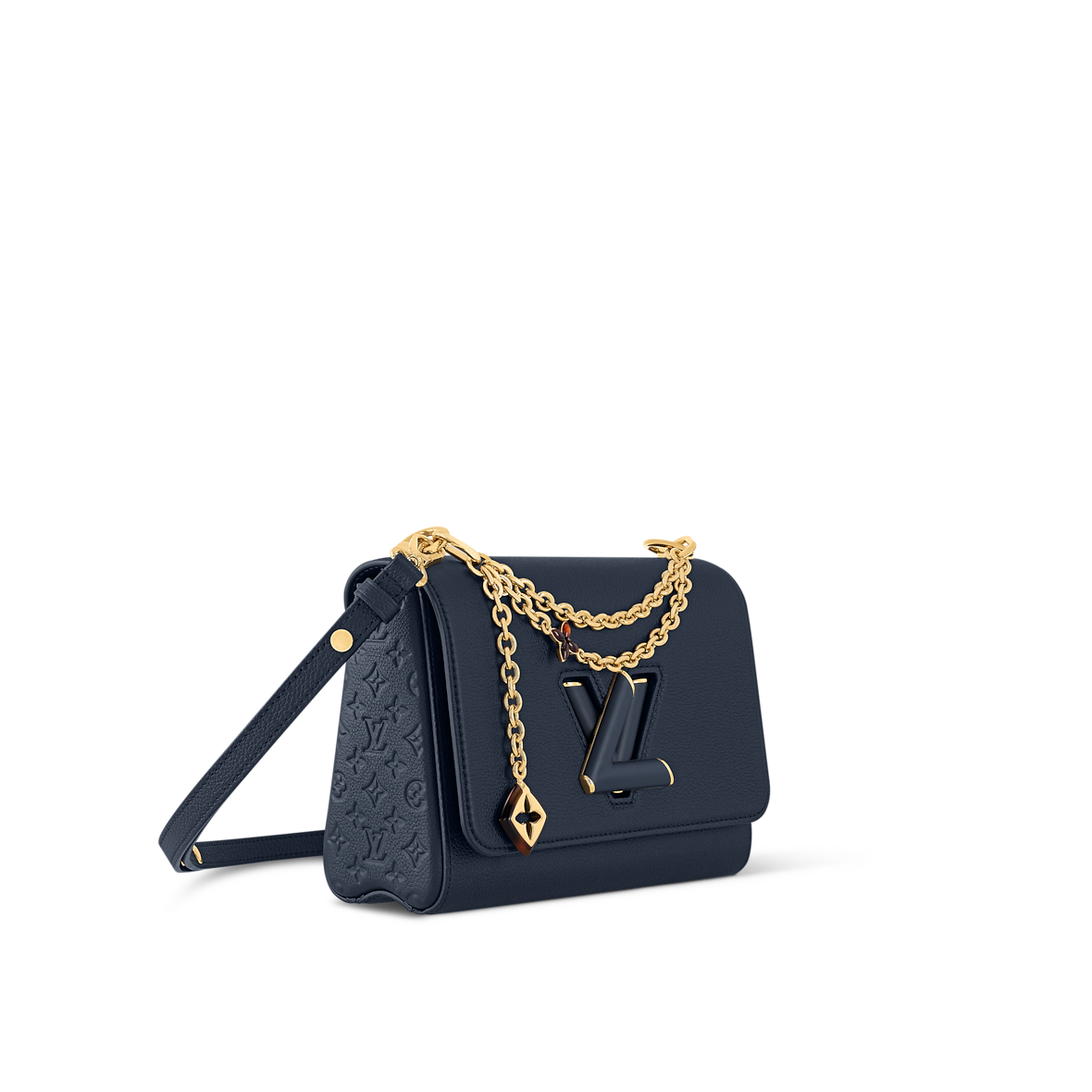 Sac Twist MM Slim - LV - Bleu nuit