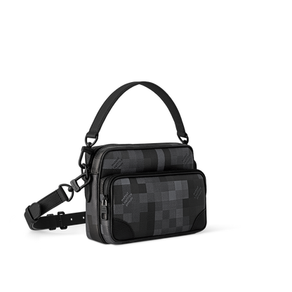 Sac Nil Messenger - LV - Noir Gris carreau