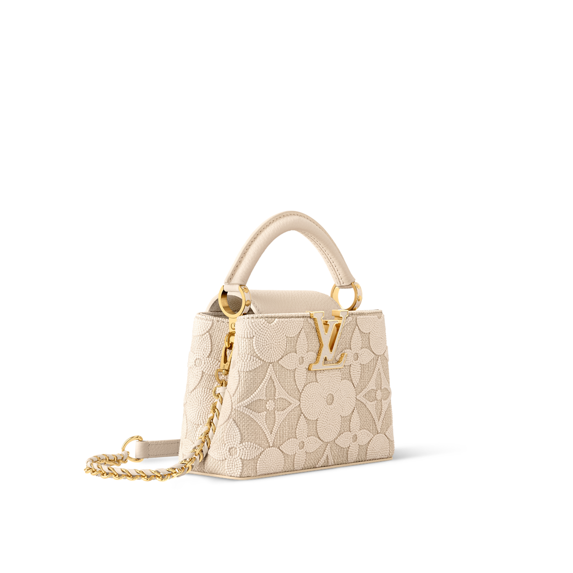 Sac Capucines Mini - LV - Blanc cassé