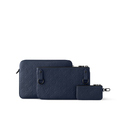 Sac Trio Messenger - LV - Bleu nuit