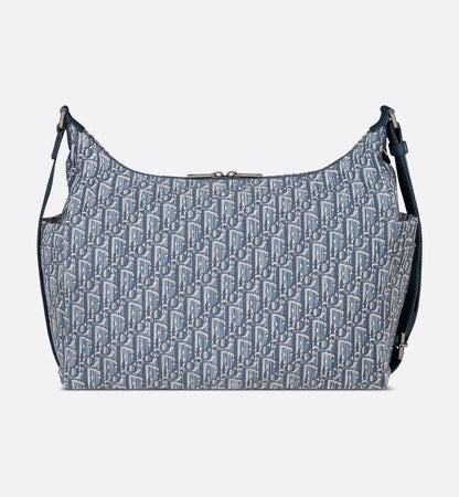 Sac Hobo Rider Soft Medium Dior - Bleu