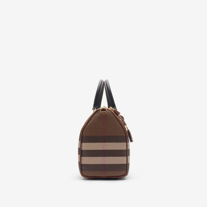 Sac bowling Check - BURBERRY - Marron
