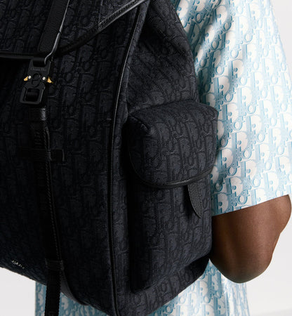 Sac à dos à rabat Dior Hit The Road- Noir