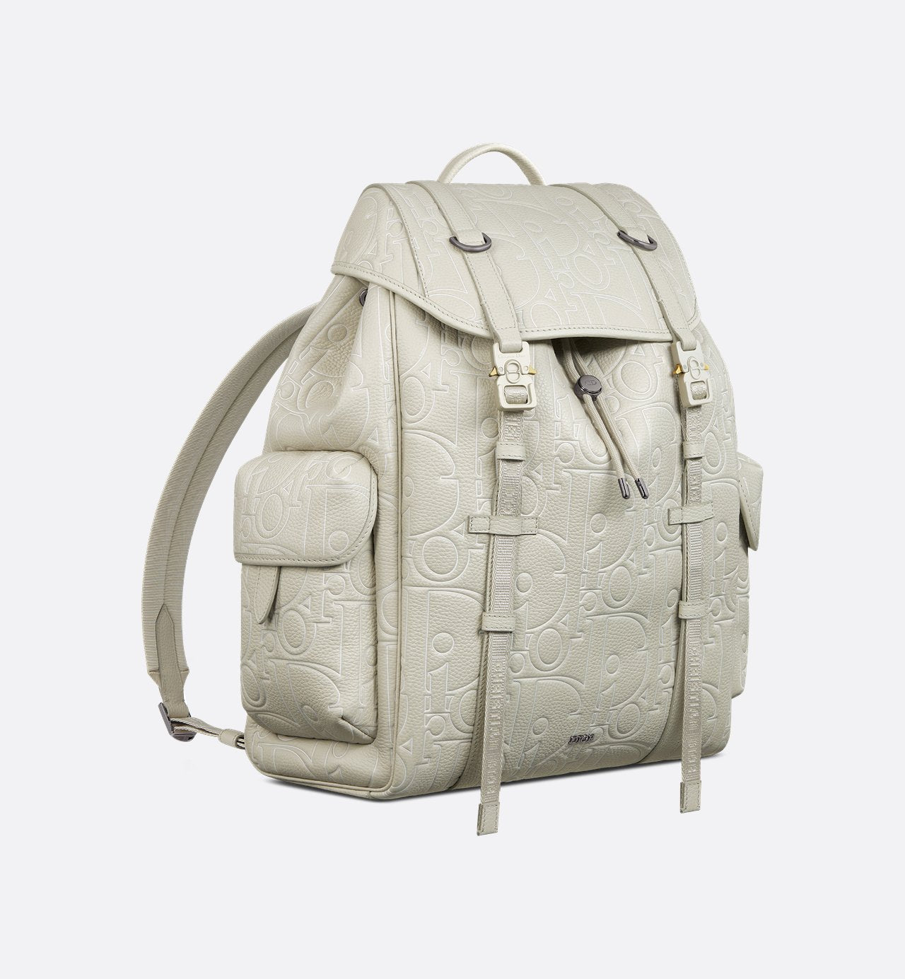 Sac à dos à rabat Dior Hit The Road - Blanc