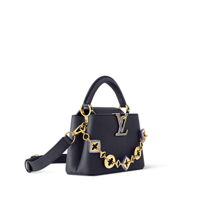 Sac Capucines Mini - LV - Noir/Doré