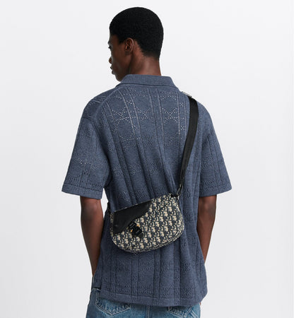 Sac Messenger Saddle Dior - Noir Beige