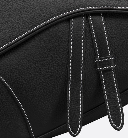 Sac Saddle Cuire Dior - Noir
