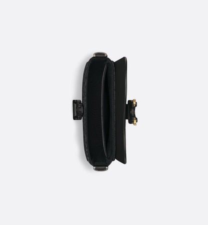 Mini sac Messenger Dior à rabat Saddle - Full Black