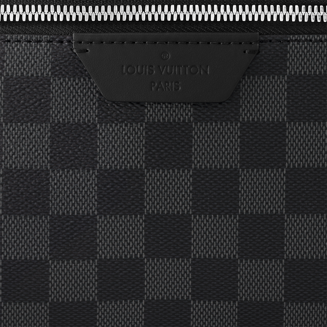 Sac à dos Discovery PM Toile Damier Graphite  - LV - Noir