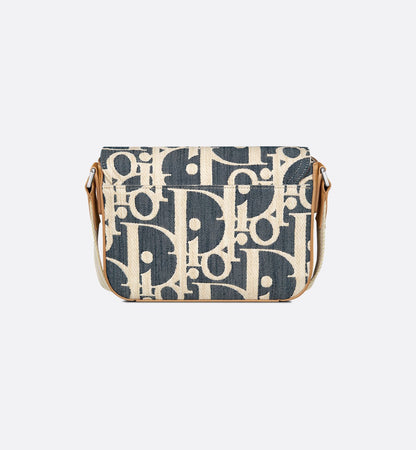 Sac Messenger Saddle Dior - Bleu Blanc