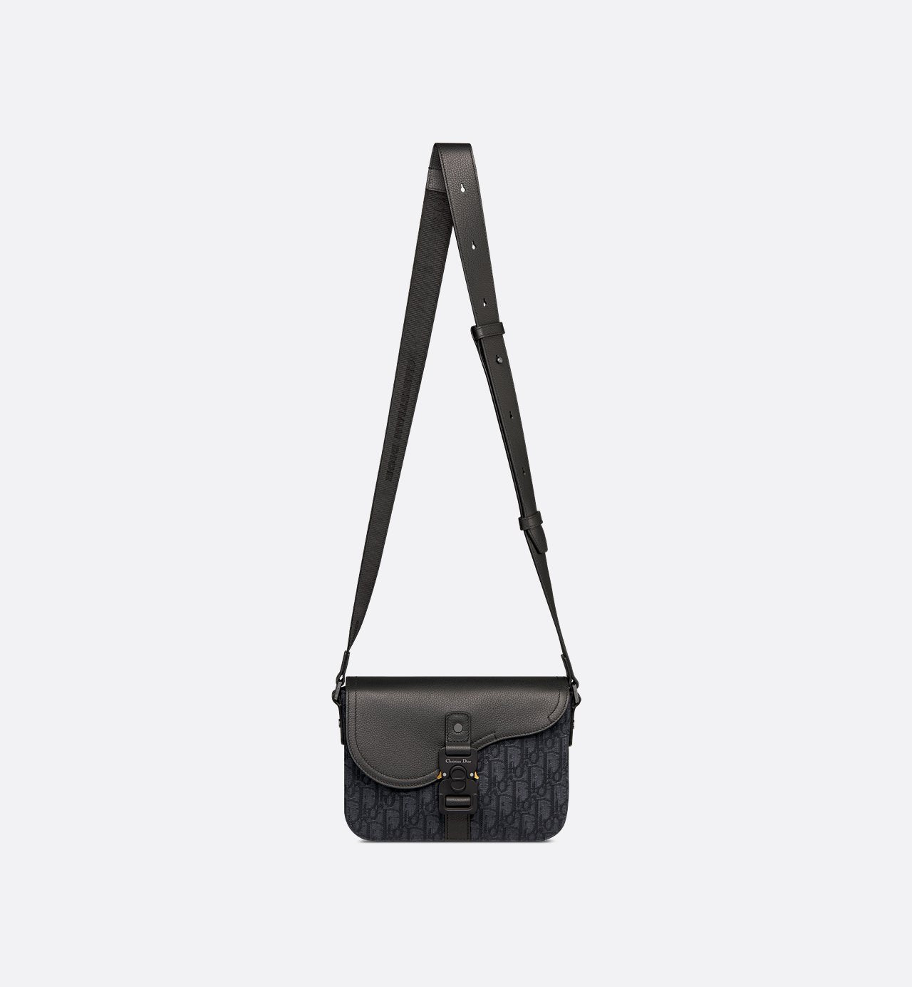 Sac Messenger à rabat Saddle Small Dior - Noir