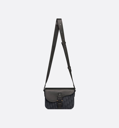 Sac Messenger à rabat Saddle Small Dior - Noir
